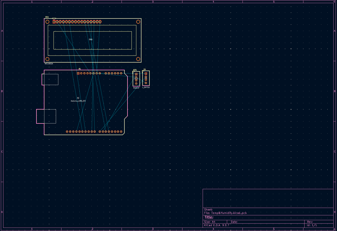 Temp & Humidity Monitor PCB layout (in progress)